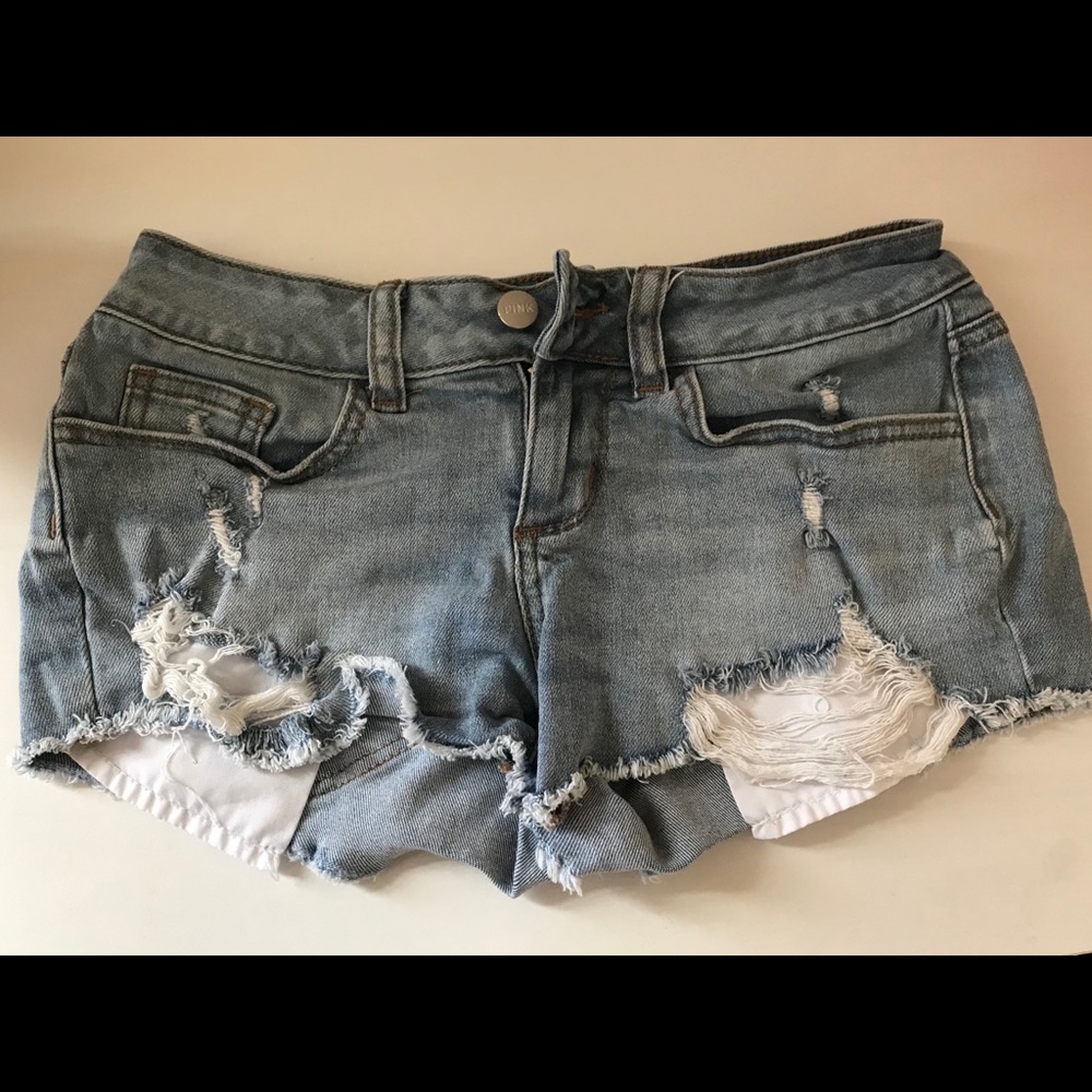 Pink Jean Shorts